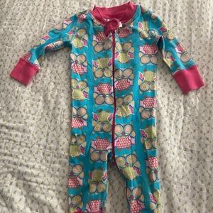 Hanna Andersson baby girl sleeper, size 6-9 months